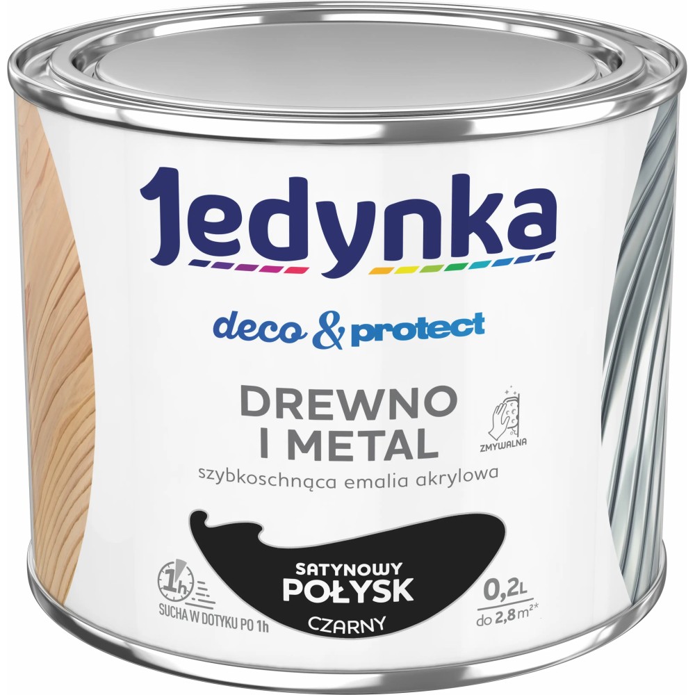 Jedynka Deco&Protect Drewno i Metal Satynowy Połysk